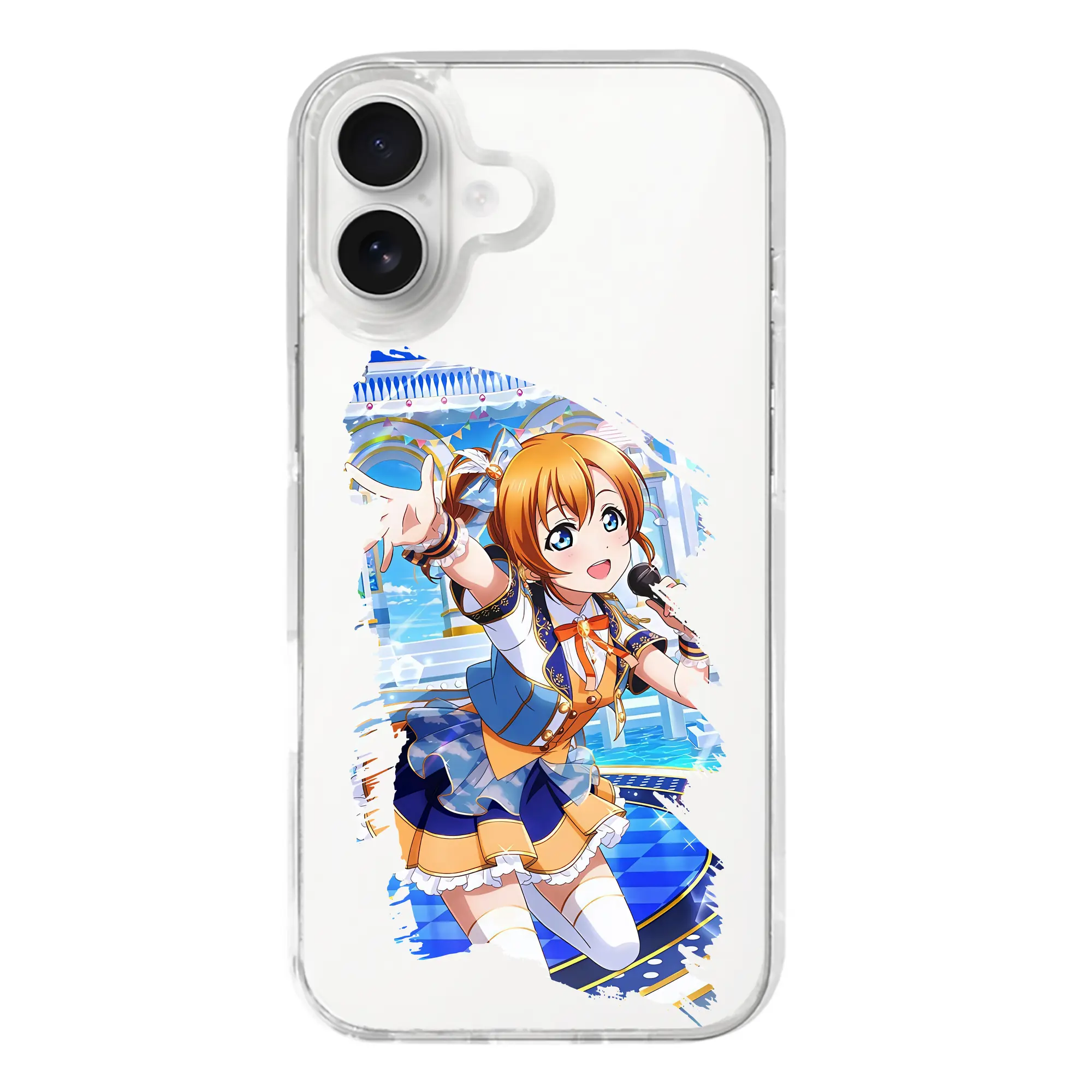 Love Live! グッズ,高坂穂乃果 - iPhone 17シリーズ 透明スマホケース – 薄型・耐衝撃・精密フィット保護カバー